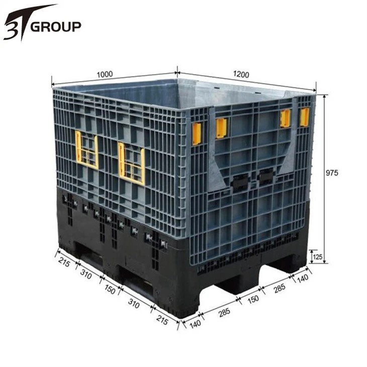 foldable plastic storage pallet box factory