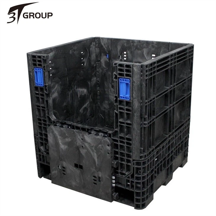30 x 32 x 34 Heavy-Duty Collapsible Bulk Container  2 Doors factory