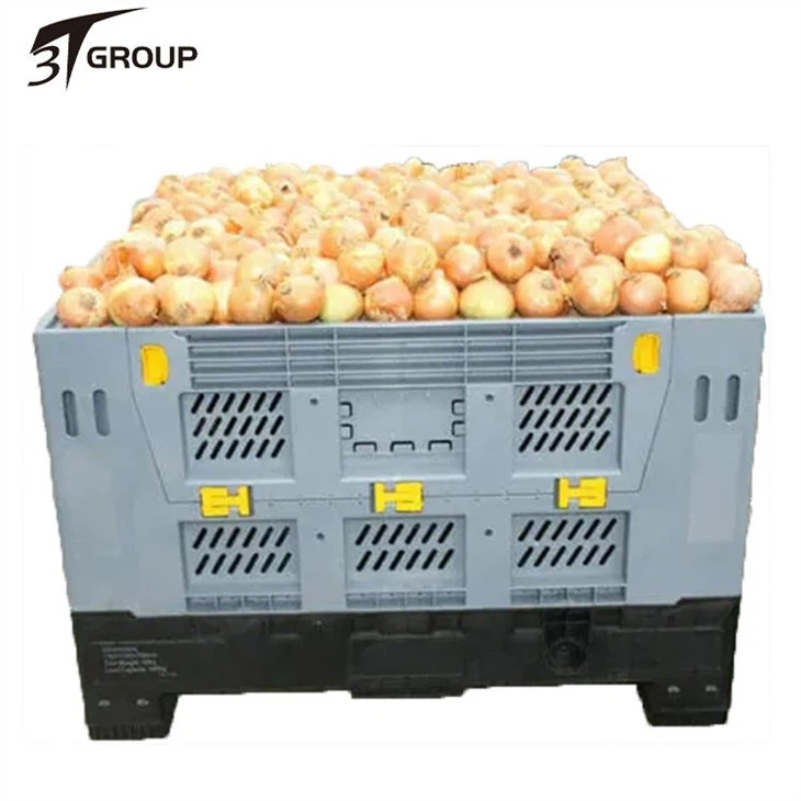 Vegetable and fruit collapsible plastic pallet container PRICE